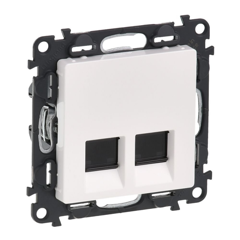 Розетка Valena Life Бял 2xRJ45 cat. 6 STP Valena Life Legrand контакти и ключове