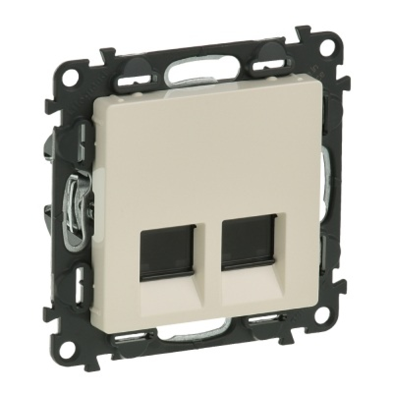 Розетка Valena Life Крем 2xRJ45 cat. 6 STP Valena Life Legrand контакти и ключове