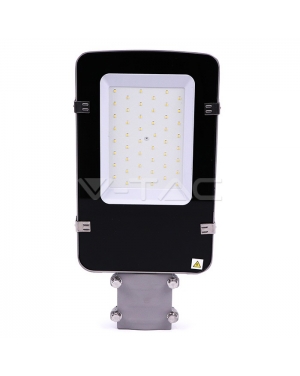 LED Улична Лампа SAMSUNG ЧИП - 30W Сиво Тяло A++ 4000K LED улично осветление