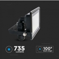 10W LED Прожектор SAMSUNG ЧИП Черно Тяло 6400К LED екстериорно осветление
