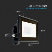 10W LED Прожектор SAMSUNG ЧИП Черно Тяло 6400К LED екстериорно осветление