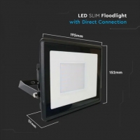 50W LED Прожектор SAMSUNG ЧИП Черно Тяло 4000К LED екстериорно осветление