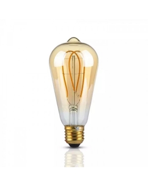 LED Крушка - 4.8W Filamet E27 ST64 Амбър 1800К LED крушки Е27