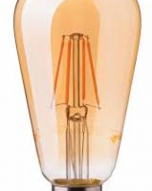 LED Крушка - 8W Filament E27 ST64 Амбър 2200K LED крушки Е27