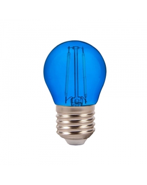 LED Крушка - 2W Filament E27 G45 Синя LED крушки Е27