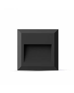2W LED Осветление За Стъпала Черно Тяло Квадрат 4000К LED осветление за стъпала
