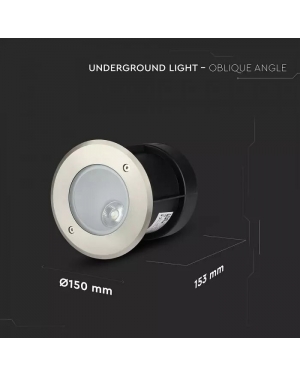 8W LED Луна За Вграждане 35` 4000К Фасадно LED осветление