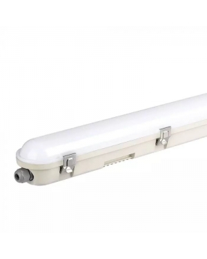 LED Влагозащитено Тяло M-Серия 1200мм 36W 6400K Мат Стоманен Клип 120 lm/W Промишлени линейни LED тела