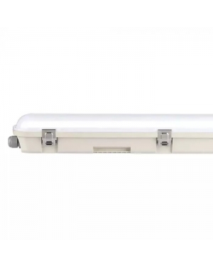 LED Влагозащитено Тяло M-Серия 1200мм 36W 6400K Мат Стоманен Клип 120 lm/W Промишлени линейни LED тела