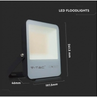 50W LED Прожектор С SAMSUNG ЧИП G8 Черно Тяло 4000К 185LM/W LED екстериорно осветление