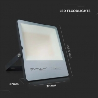 200W LED Прожектор SAMSUNG ЧИП G8 Черно Тяло 6400К 185LM/W LED екстериорно осветление