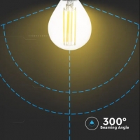 LED Крушка - 6W Filament E14 P45 3000К 130LM/W LED крушки Е14