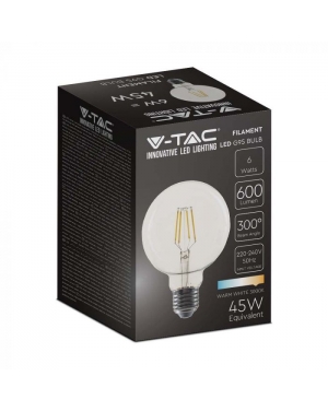 LED Крушка - 6W Filament E27 G95 3000K LED крушки Е27