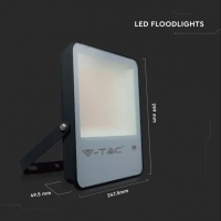 100W LED Прожектор SAMSUNG ЧИП G8 Черно Тяло 6400К 137LM/W LED екстериорно осветление