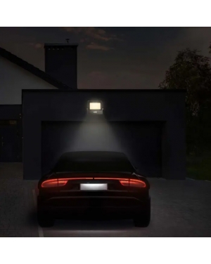 10W LED Прожектор PIR Сензор SAMSUNG ЧИП Черно Тяло 3000К 1М Кабел LED екстериорно осветление