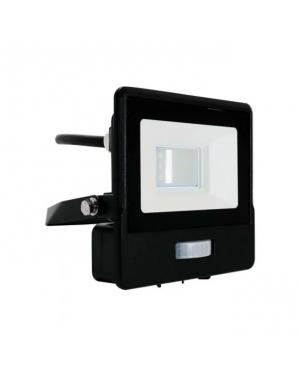 10W LED Прожектор PIR Сензор SAMSUNG ЧИП Черно Тяло 3000К 1М Кабел LED екстериорно осветление