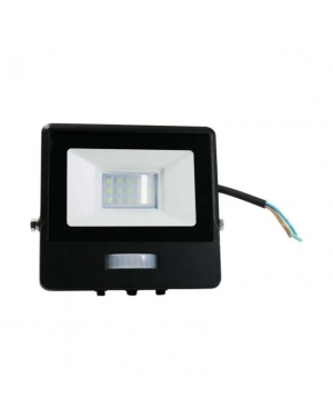 10W LED Прожектор PIR Сензор SAMSUNG ЧИП Черно Тяло 4000К 1М Кабел LED екстериорно осветление