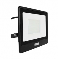 50W LED Прожектор PIR Сензор SAMSUNG ЧИП Черно Тяло 4000К 1М Кабел LED екстериорно осветление