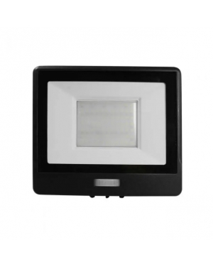 50W LED Прожектор PIR Сензор SAMSUNG ЧИП Черно Тяло 4000К 1М Кабел LED екстериорно осветление