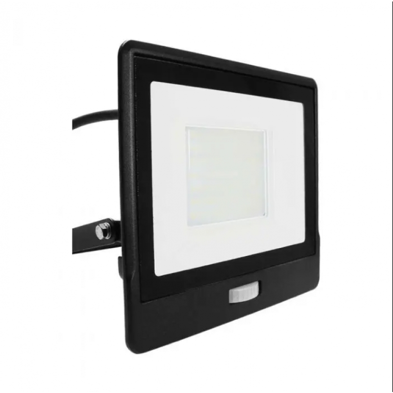 50W LED Прожектор PIR Сензор SAMSUNG ЧИП Черно Тяло 6400К 1М Кабел 50W LED Прожектор PIR Сензор SAMSUNG ЧИП Черно Тяло 6400К 1М Кабел LED екстериорно осветление