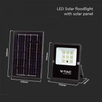 6W LED Соларен Прожектор 4000К LED соларно осветление