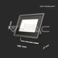 10W LED Прожектор Черно Тяло 6400K LED екстериорно осветление