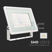 100W LED Прожектор Бяло Тяло 6400K LED екстериорно осветление