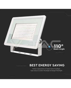 100W LED Прожектор Бяло Тяло 6400K LED екстериорно осветление