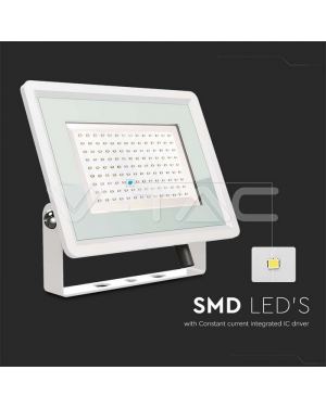 100W LED Прожектор Бяло Тяло 4000K LED екстериорно осветление