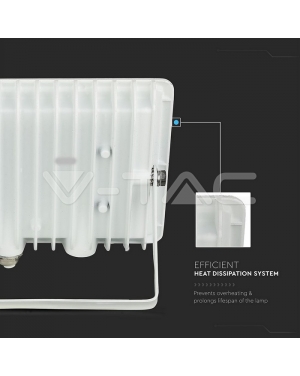 30W LED Прожектор Бяло Тяло 6400K LED екстериорно осветление