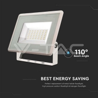 10W LED Прожектор Бяло Тяло 3000K LED екстериорно осветление