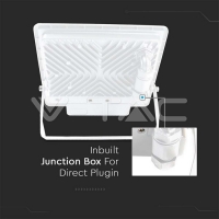 30W LED Прожектор PIR Сензор SAMSUNG ЧИП Бяло Тяло 6400К LED екстериорно осветление