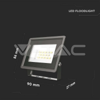 30W LED Прожектор Черно Тяло 4000K LED екстериорно осветление