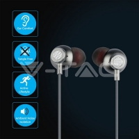 Аудио Слушалка Сива Bluetooth слушалки
