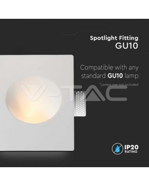 GU10 Корпус Гипсов Отливка Кръг Декоративни LED луни