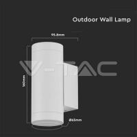GU10 Корпус Кръг Бял GU10 Корпус Кръг Бял Декоративни LED луни