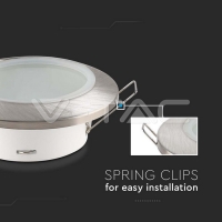 GU10 Корпус Кръг Сатен Никел Декоративни LED луни