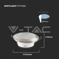 GU10 Корпус Кръг Сатен Никел Декоративни LED луни