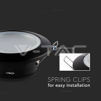 GU10 Корпус Кръг Черен GU10 Корпус Кръг Черен Декоративни LED луни