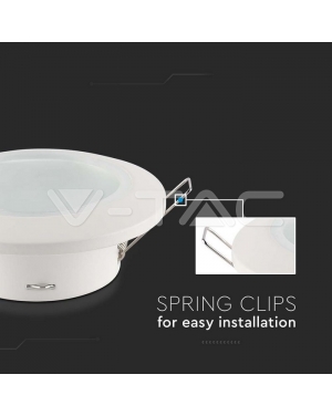GU10 Корпус Кръг Бял Декоративни LED луни