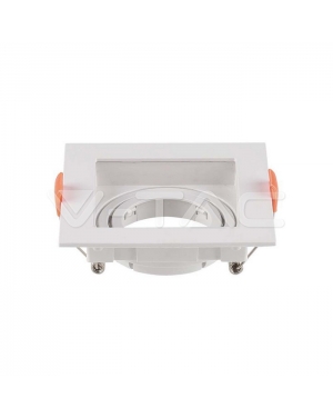 GU10 Корпус Квадрат Бял Декоративни LED луни