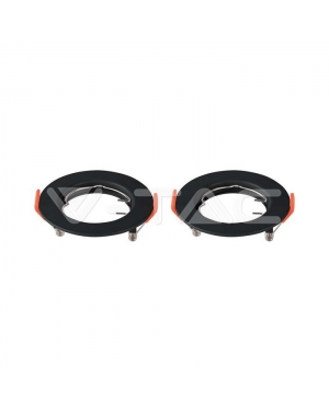 GU10 Корпус Кръг Черен 2бр./кутия Декоративни LED луни
