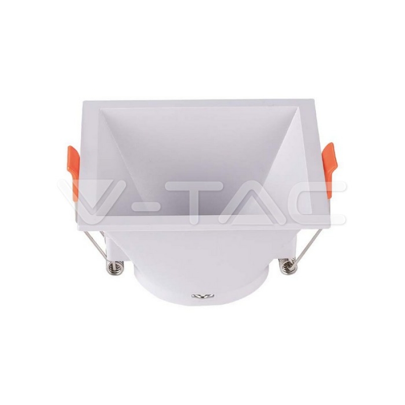 GU10 Корпус Квадрат Бял Декоративни LED луни