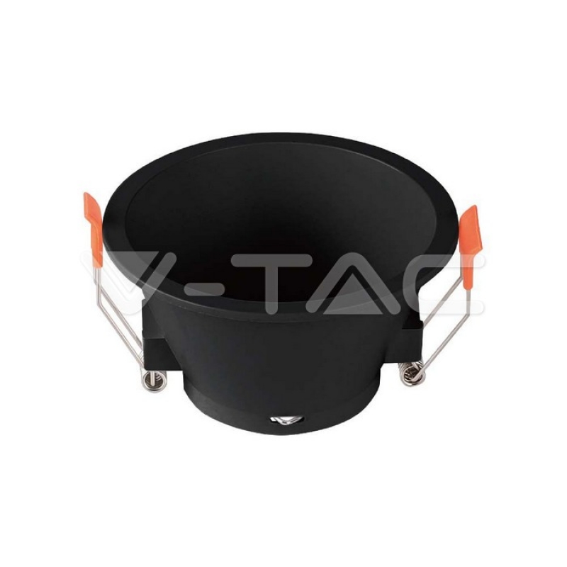 GU10 Корпус Кръг Черен Декоративни LED луни