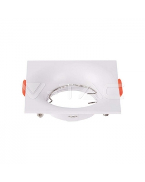 GU10 Корпус Квадрат Бял Декоративни LED луни