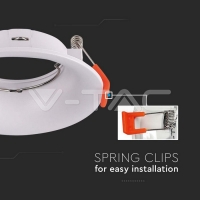 GU10 Корпус Кръг Бял GU10 Корпус Кръг Бял Декоративни LED луни