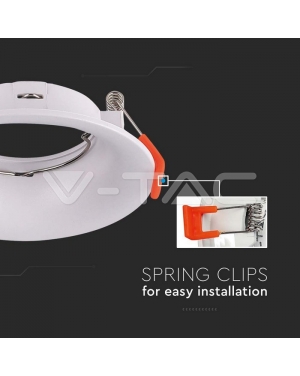 GU10 Корпус Кръг Бял Декоративни LED луни