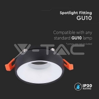 GU10 Корпус Бяла Рамка + Бля Рефлектор Декоративни LED луни