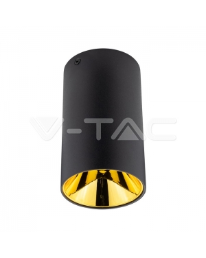 GU10 Корпус Кръг Черно + Злато Декоративни LED луни