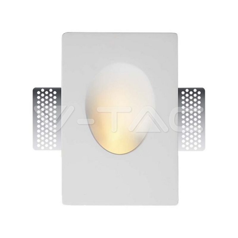 GU10 Гипсова Отливка Кръг Бяла Декоративни LED луни
